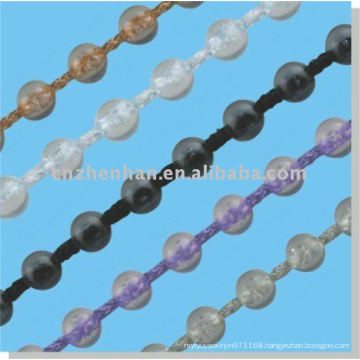 7*11mm AS Clear mutil-color roller blind plastic bead ball chain-roller blind components